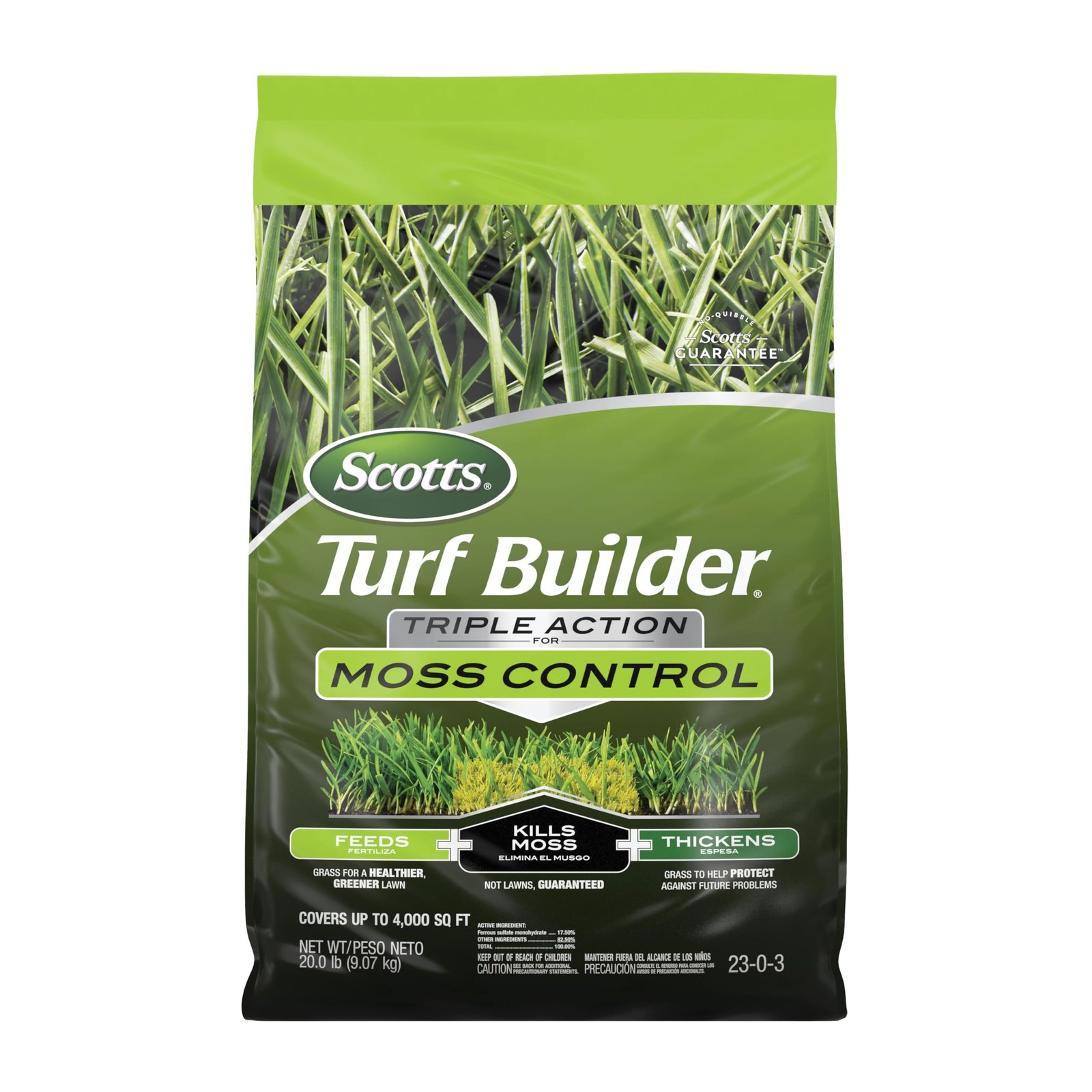 Triple Action Mos Killer set Turf Builder Lawn care accessory New