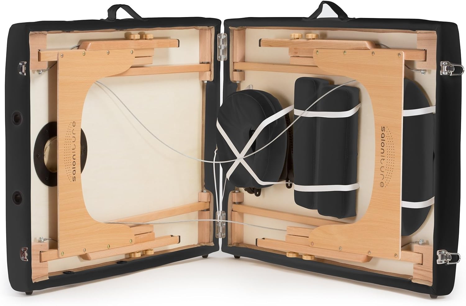 Professional Portable Folding Massage Table W/ Carrying Case Black