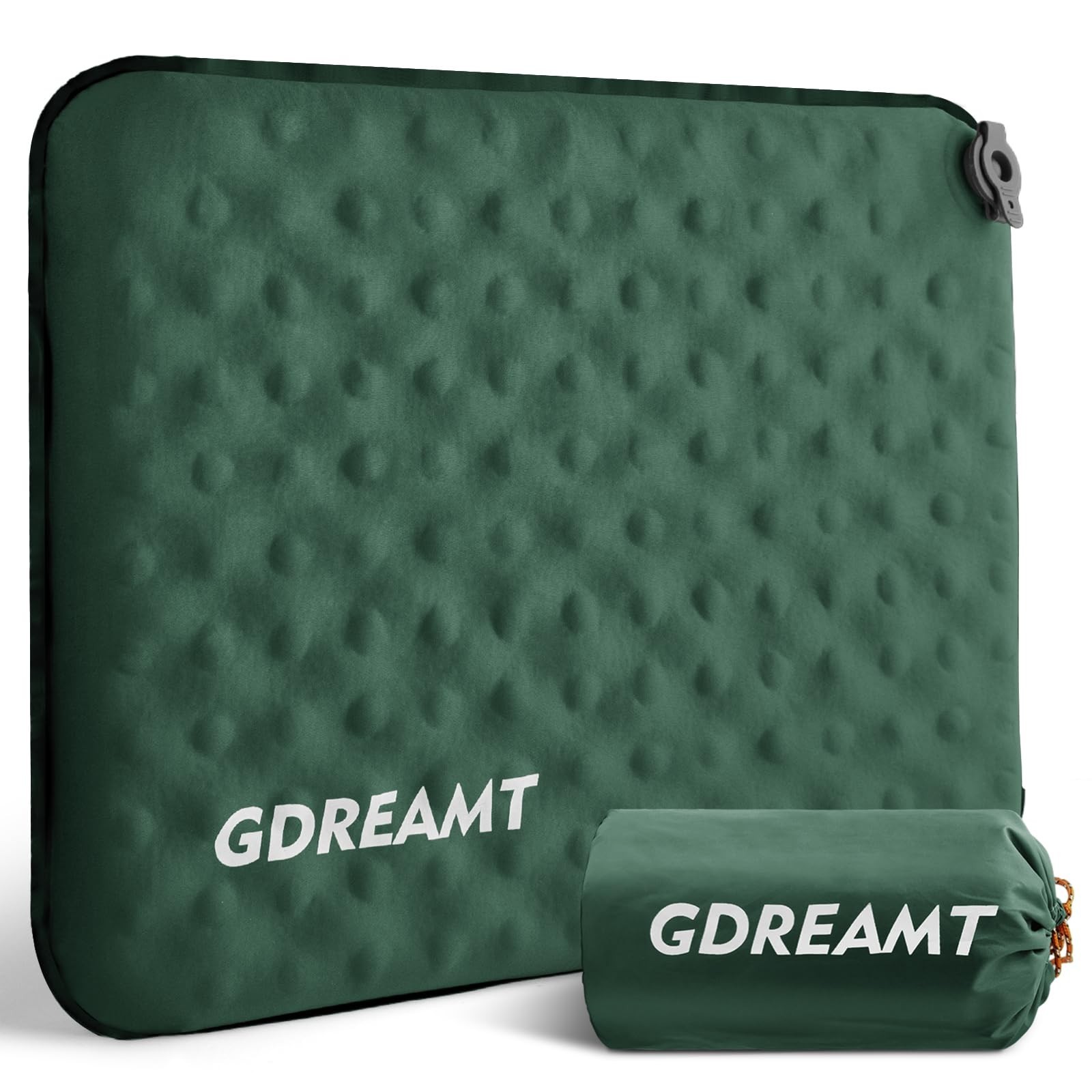 Inflatable Seat Cushion, Self-Inflating Memory Foam Stadium Seats Cushion Lig...