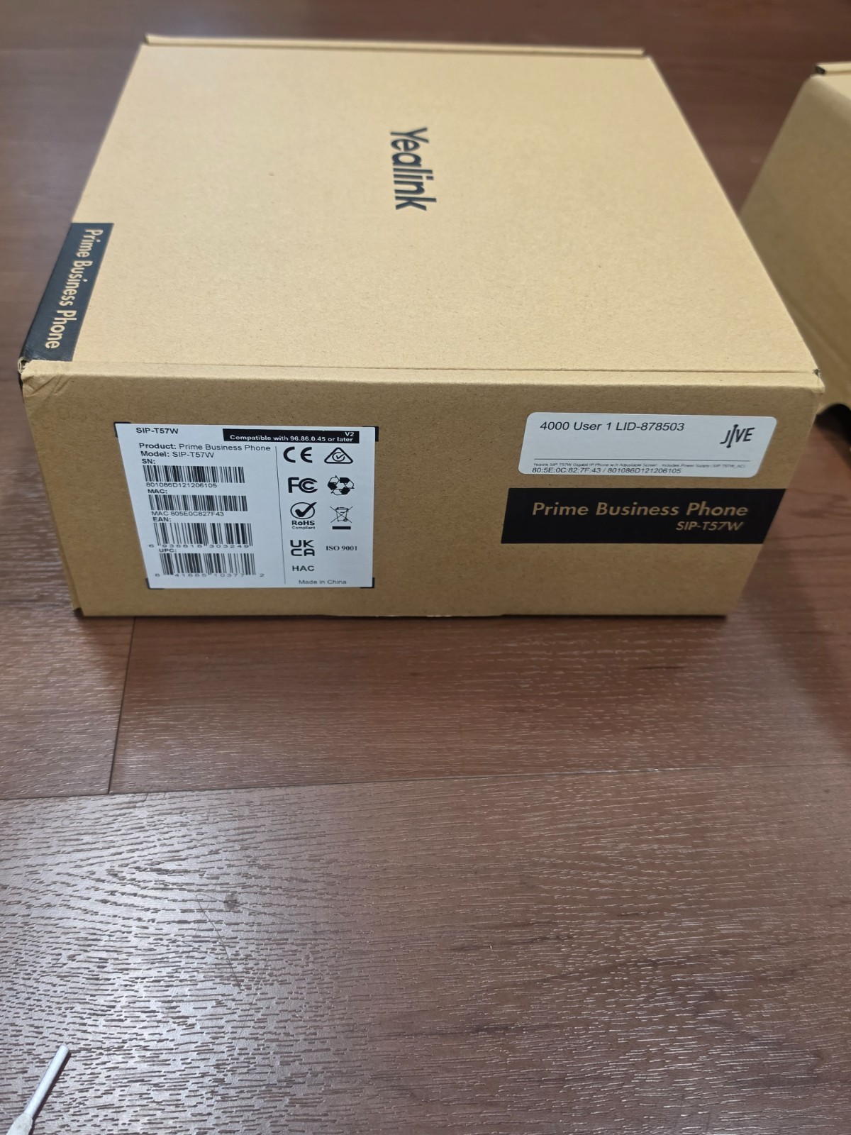 Yealink T57W Prime Business 7" Touch LCD Disply SIP IP Phone New Open Box
