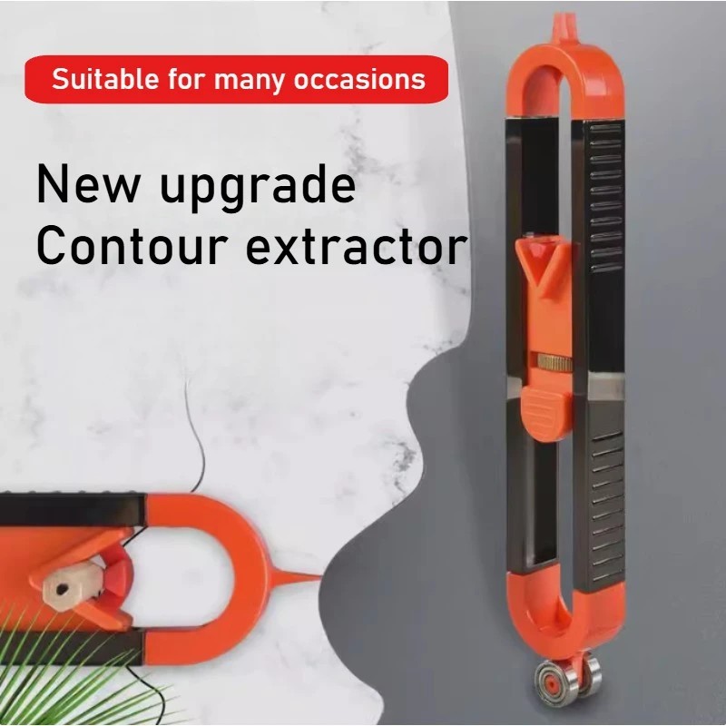 New Profile Scribing Ruler Contour Gauge with Lock Adjustable Locking Precise Wo