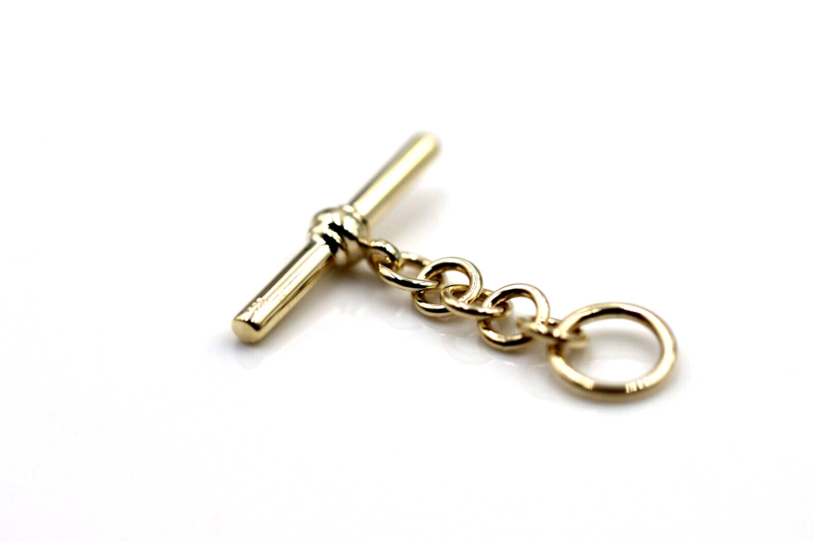 Genuine 9k 9ct 375 Yellow Gold T Bar T-Bar for Albert Chain / Necklace-Free Post