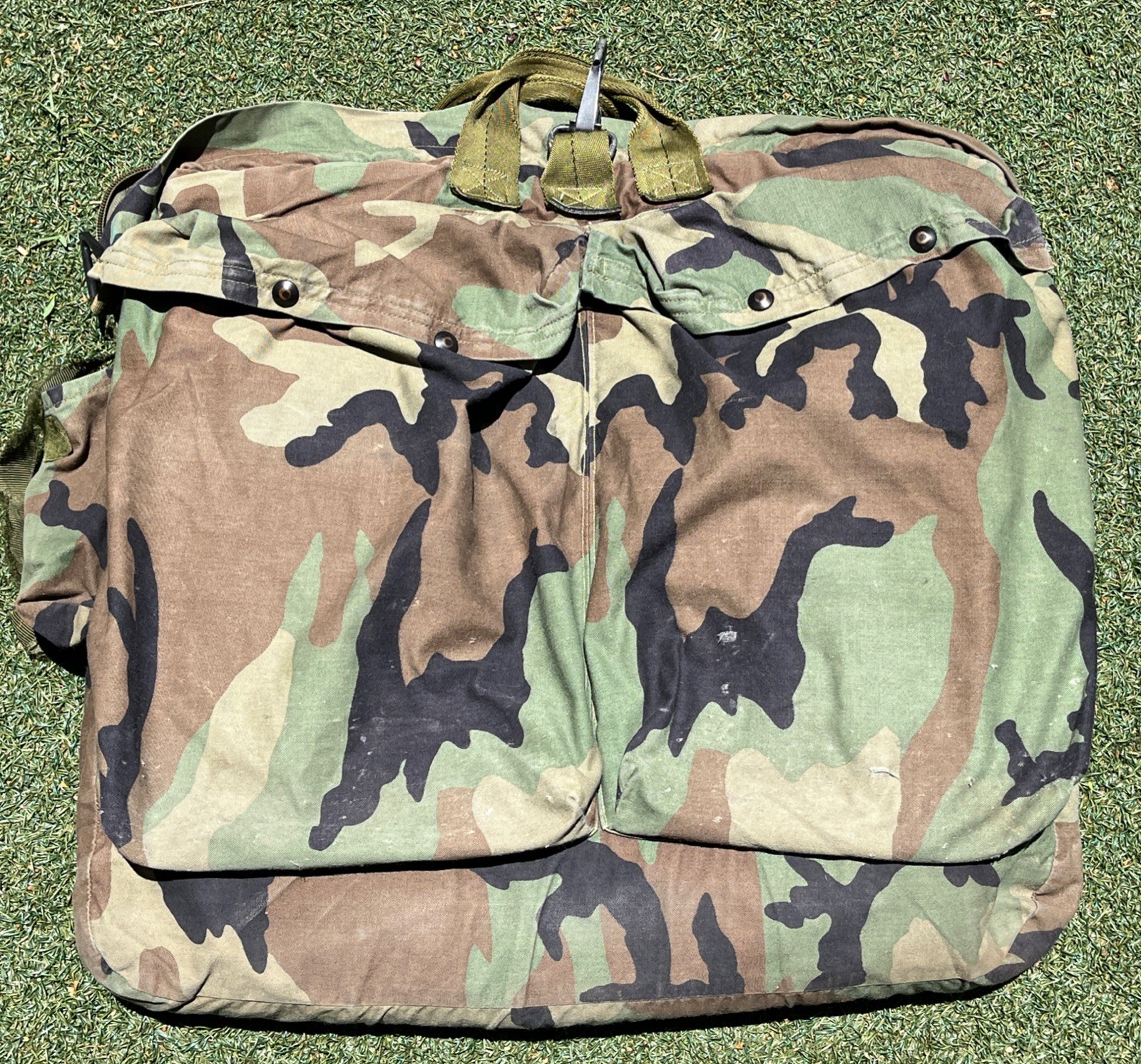 US Military HGU-56/P Flyers Helmet Bag Woodland M81 BDU Camo Sack Army