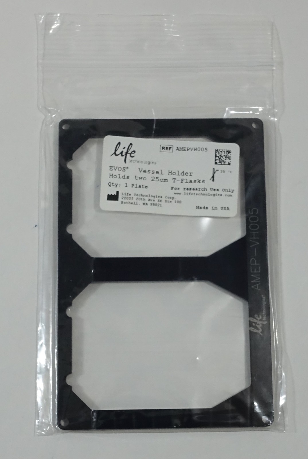 THERMO Life Vessel Holder For EVOS XL Core: Two 25-cm T-flasks, PN: AMEPVH005