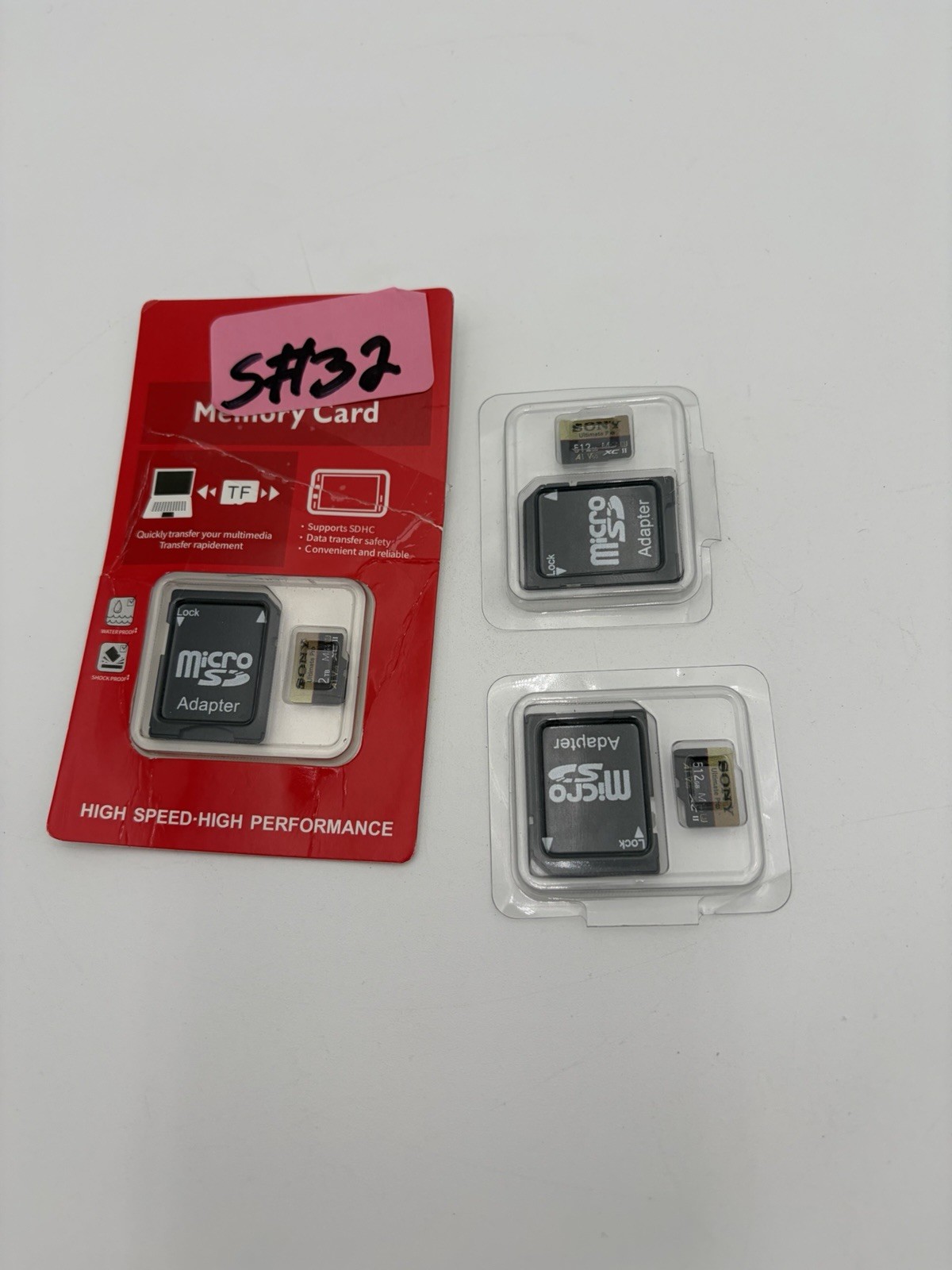 NEW SONY 2TB Micro & 2 512 GB Sd CardPerformance High Speed Memory  FREE ADAPTER