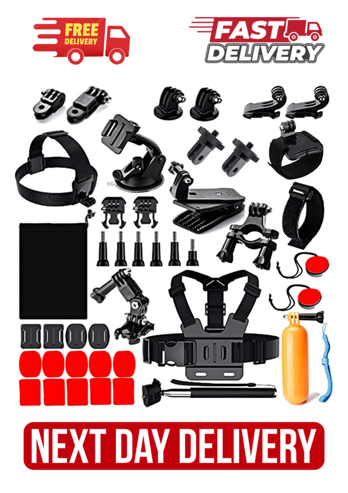 4 in 1 Action Camera Accessory Combo Kit -Compatible with Insta360 One X4,X3,X2