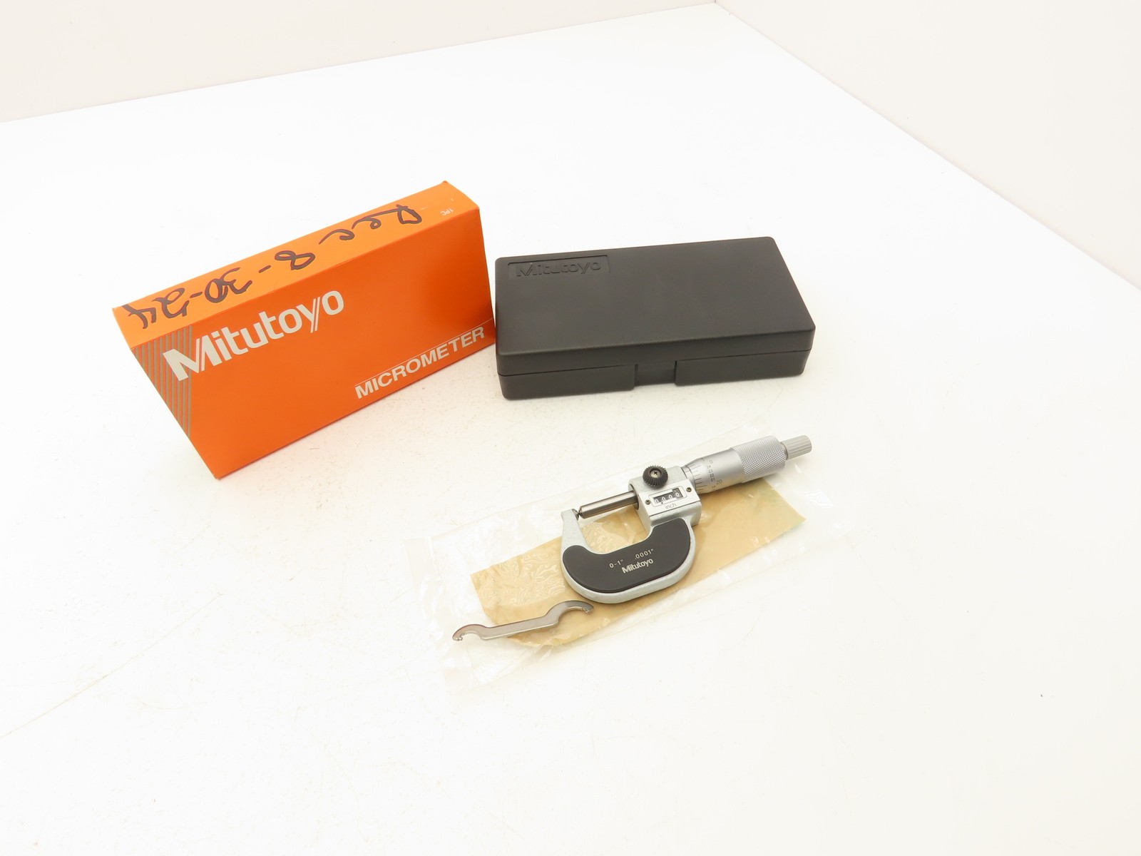 Mitutoyo 295-253 Mechanical Digit Counter Spherical Ball Micrometer 0-1"Range