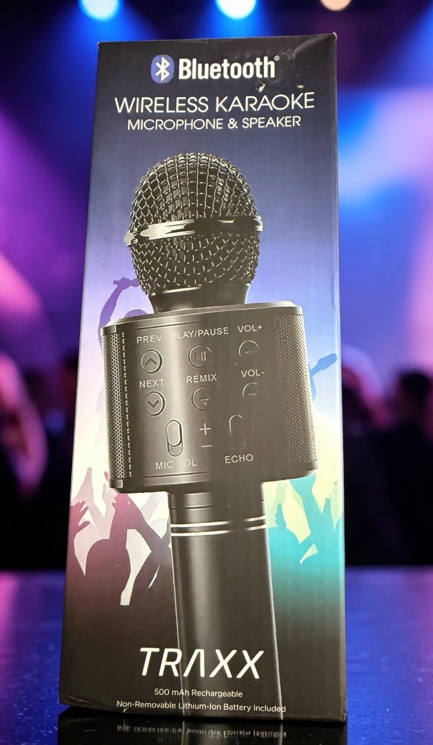 Bluetooth Wireless Karaoke Microphone and Speaker Traxx Unopened Box