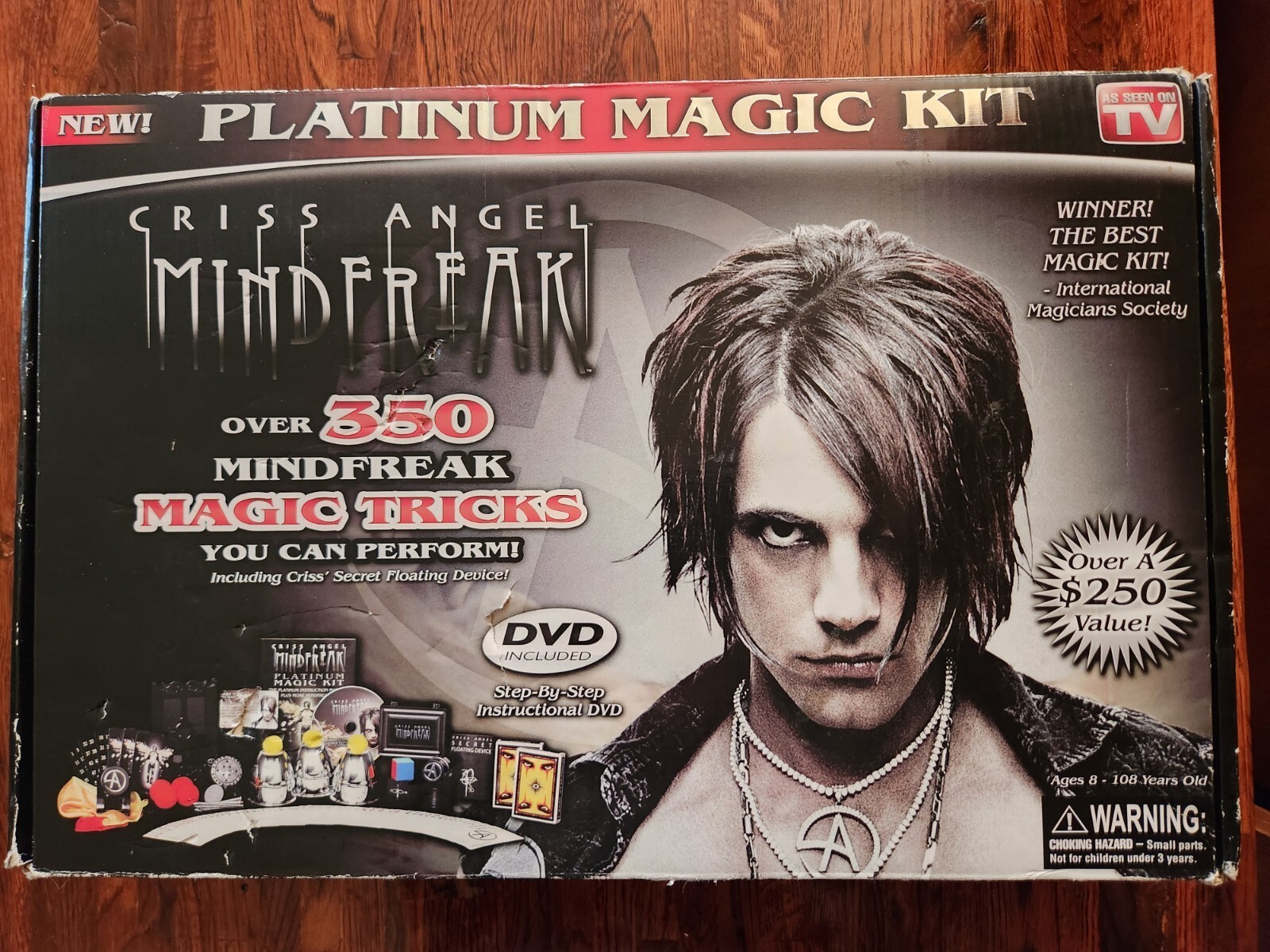 Criss Angel Platinum Magic Kit Over 350 Mindfreak Tricks New Open Box Magician