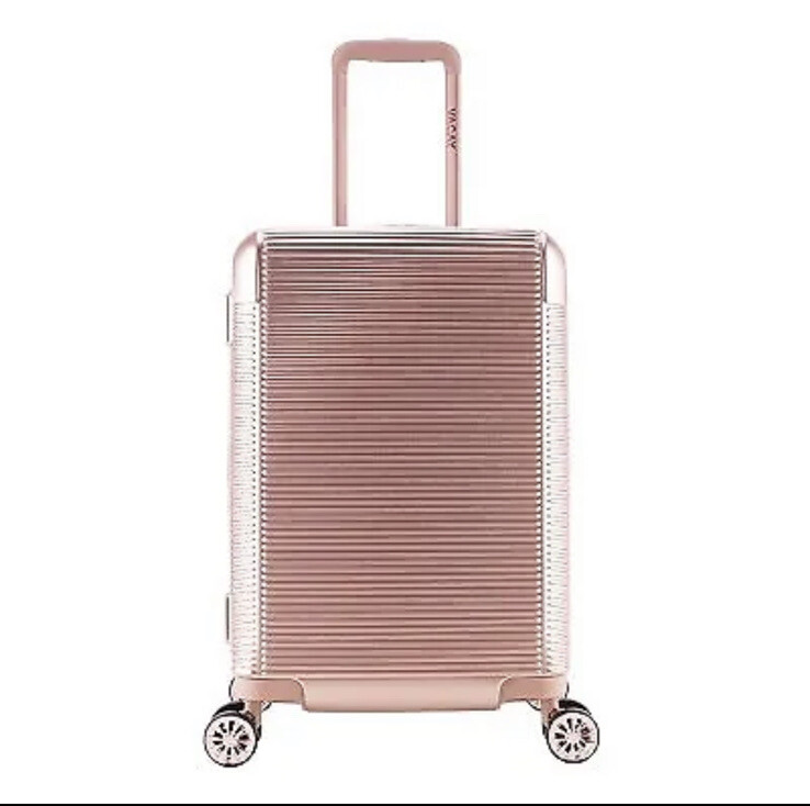 Vacay Drift Sunset Hues Hardside Carry On Suitcase - Rose Gold 20 in