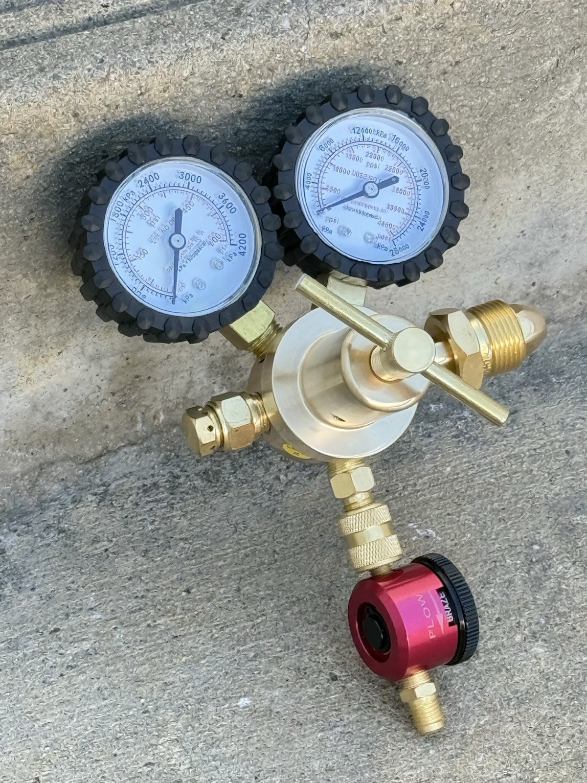 HVAC Nitrogen Purge Regulator Kit Adjust Nitrogen Purging Brazing Flow Control