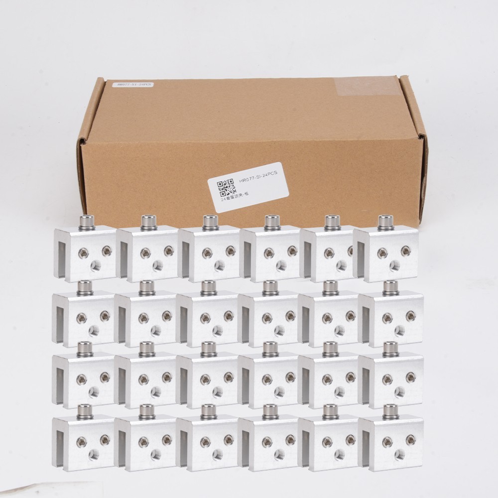 24PCS Standing Seam Roof Clamps Metal Roof Standing Racking Solar Panel Bracket