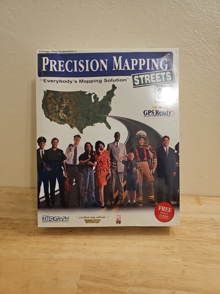 VTG. 1997 Precision mapping version 3.0 + Master Maps New Old Stock Software