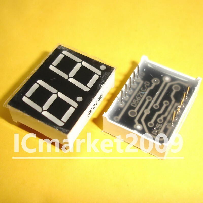 10 PCS 2 Digit 0.56 inch Green NUMERIC LED DISPLAY COMMON CATHODE 2Bit LD-5261AG