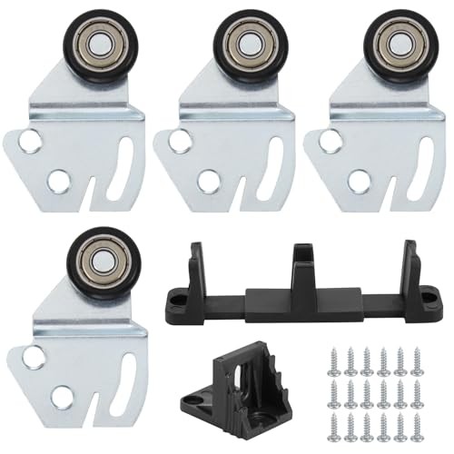 Sliding Closet Door Roller Kit – Top Hung Door Replacement 1 Set- No Track