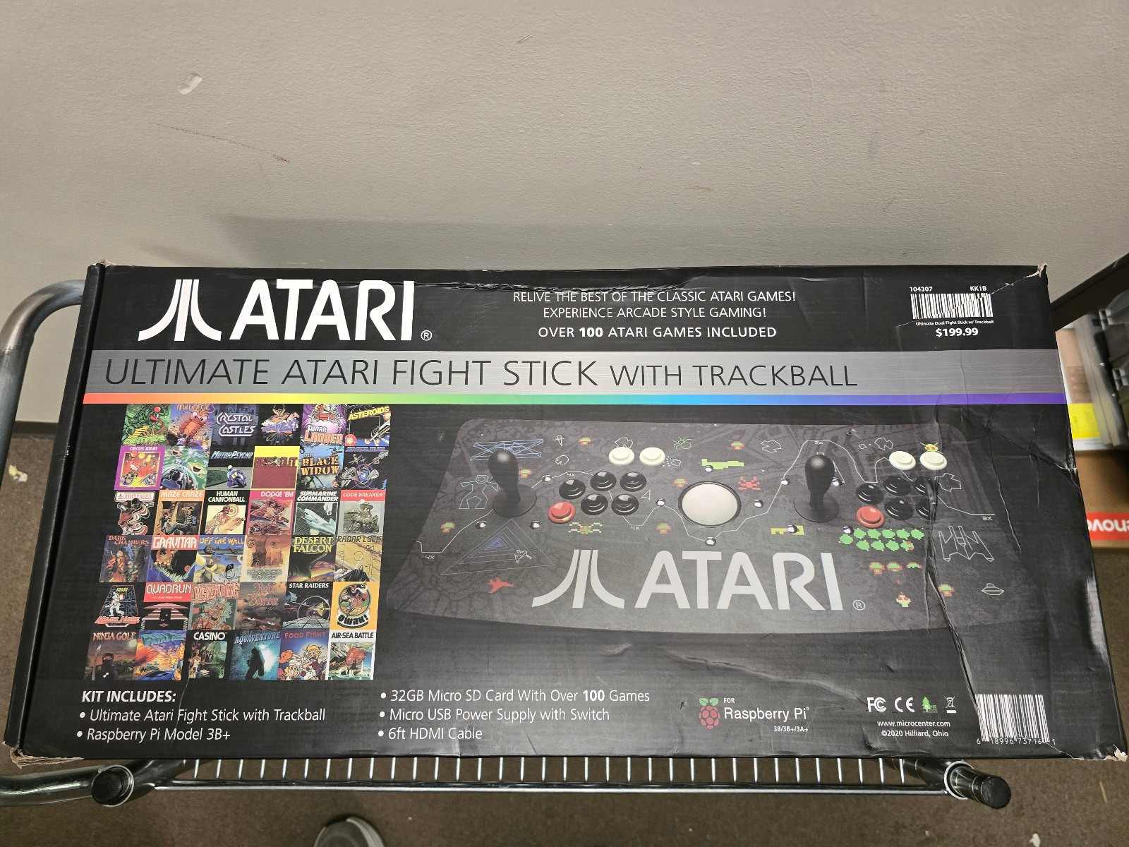 Atari Ultimate Fight Stick with Trackball Wired Arcade Controller (READ)