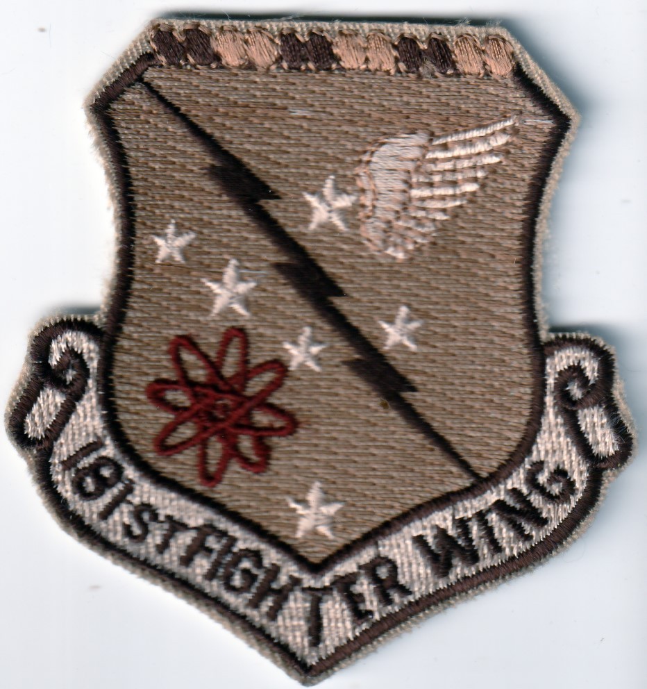 USAF AIR FORCE 181st FIGHTER WING Hulman Field Terre Haute Indiana patch