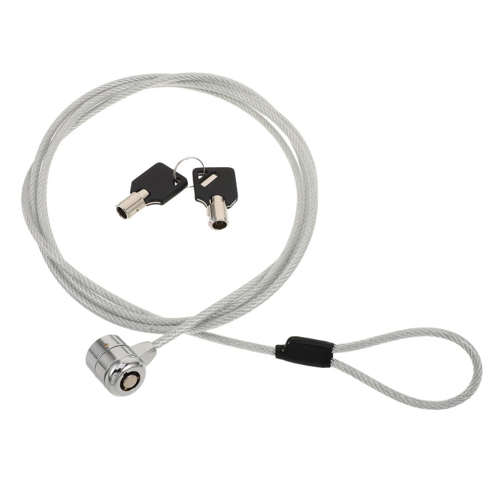 Reusable Zinc Alloy Laptop Cable Lock with Key Portable Home Security Device