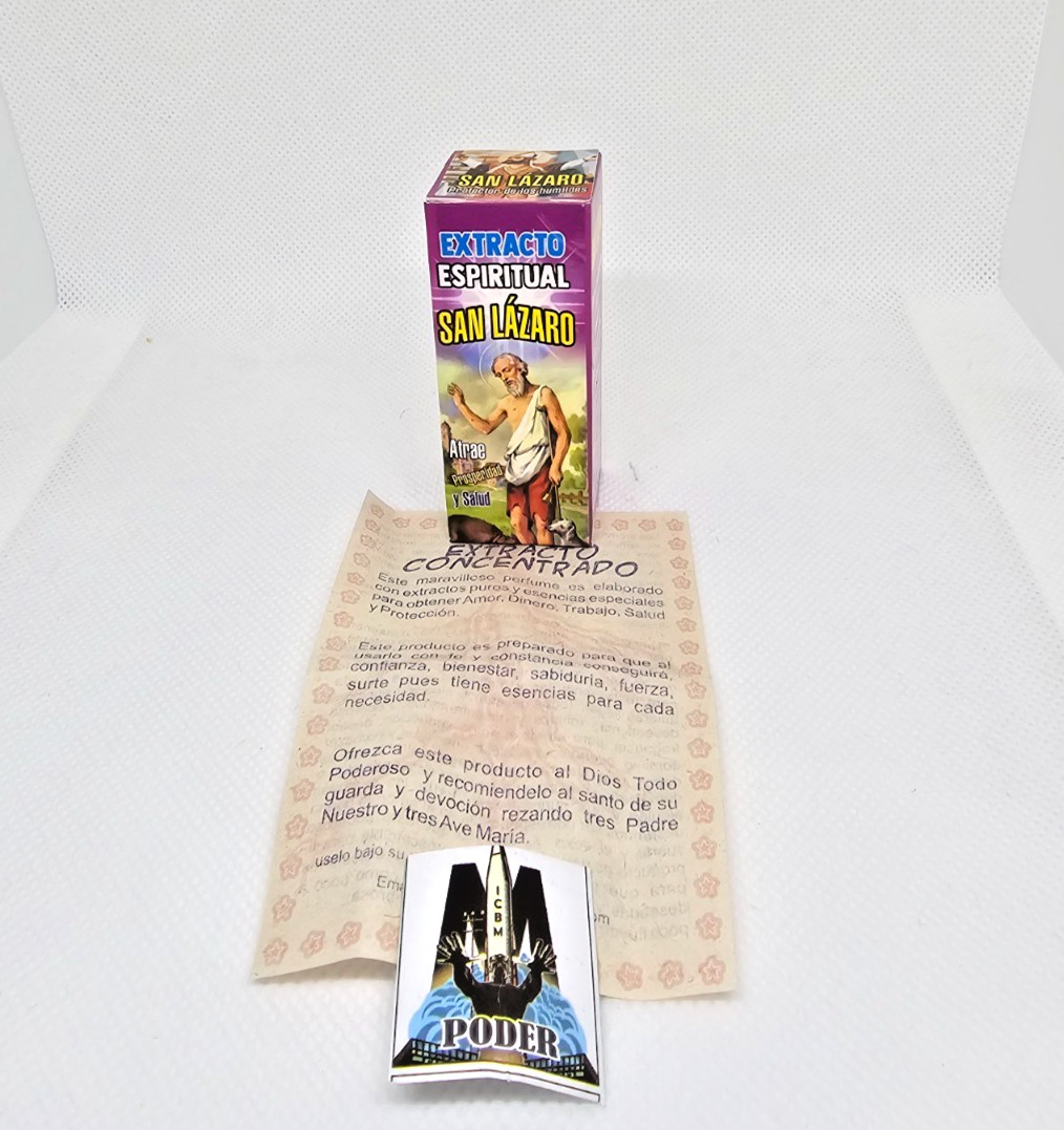 SANIT LAZARUS EXTRACT / SAN LAZARO EXTRACTO PROTECCION GUARDIA SUERTE