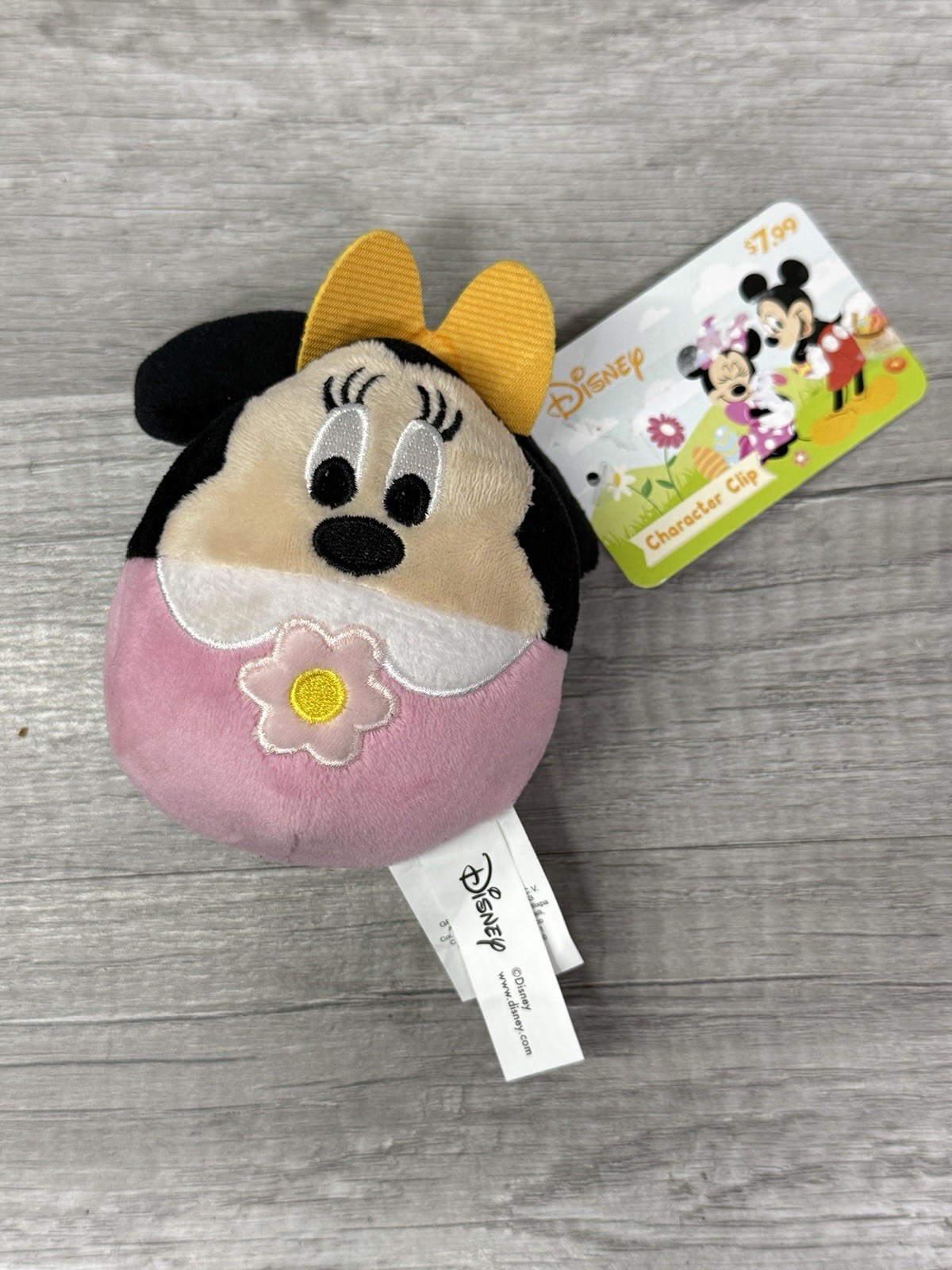 Disney MINNIE MOUSE 4" Spring Easter Plush Character Clip NEW With Tags