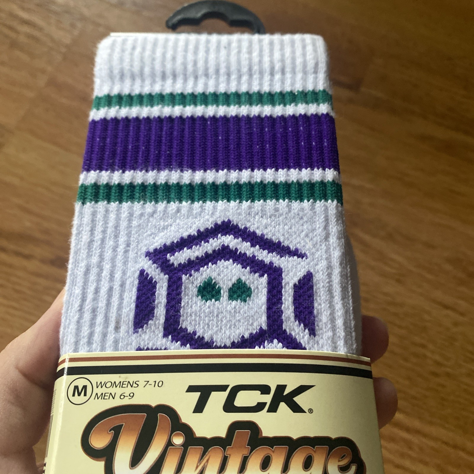 TCK Performance Athletic Socks Baseball Soccer purple design
