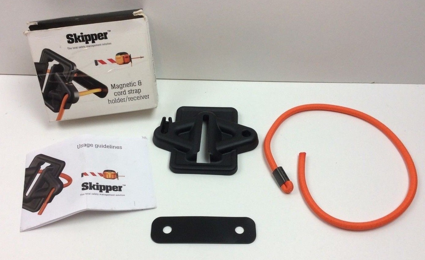 Skipper Magnetic & Cord Strap Holder/Receiver for XS Safety Barrier System