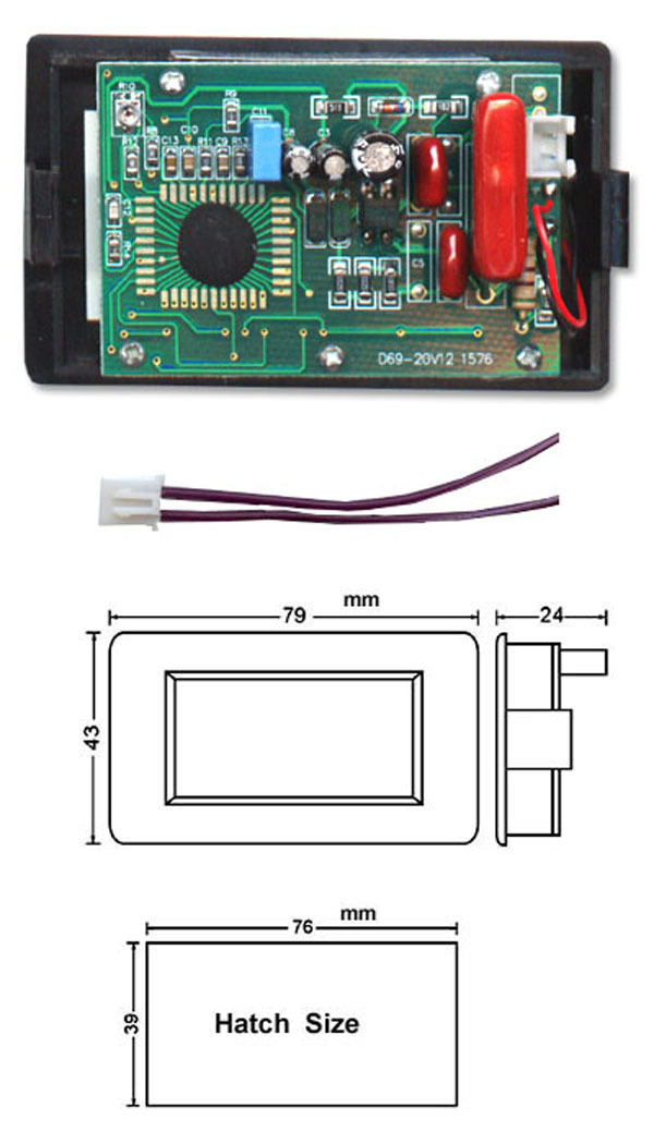 LCD Volt Meter AC 80-500V For 110V AC Power Doesn't Require A Power