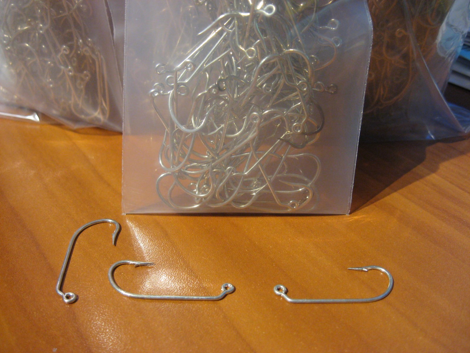 100 Eagle Claw Size 1 Sea Guard 413 O'shaughnessy 60° Jig Mold Fish Hooks