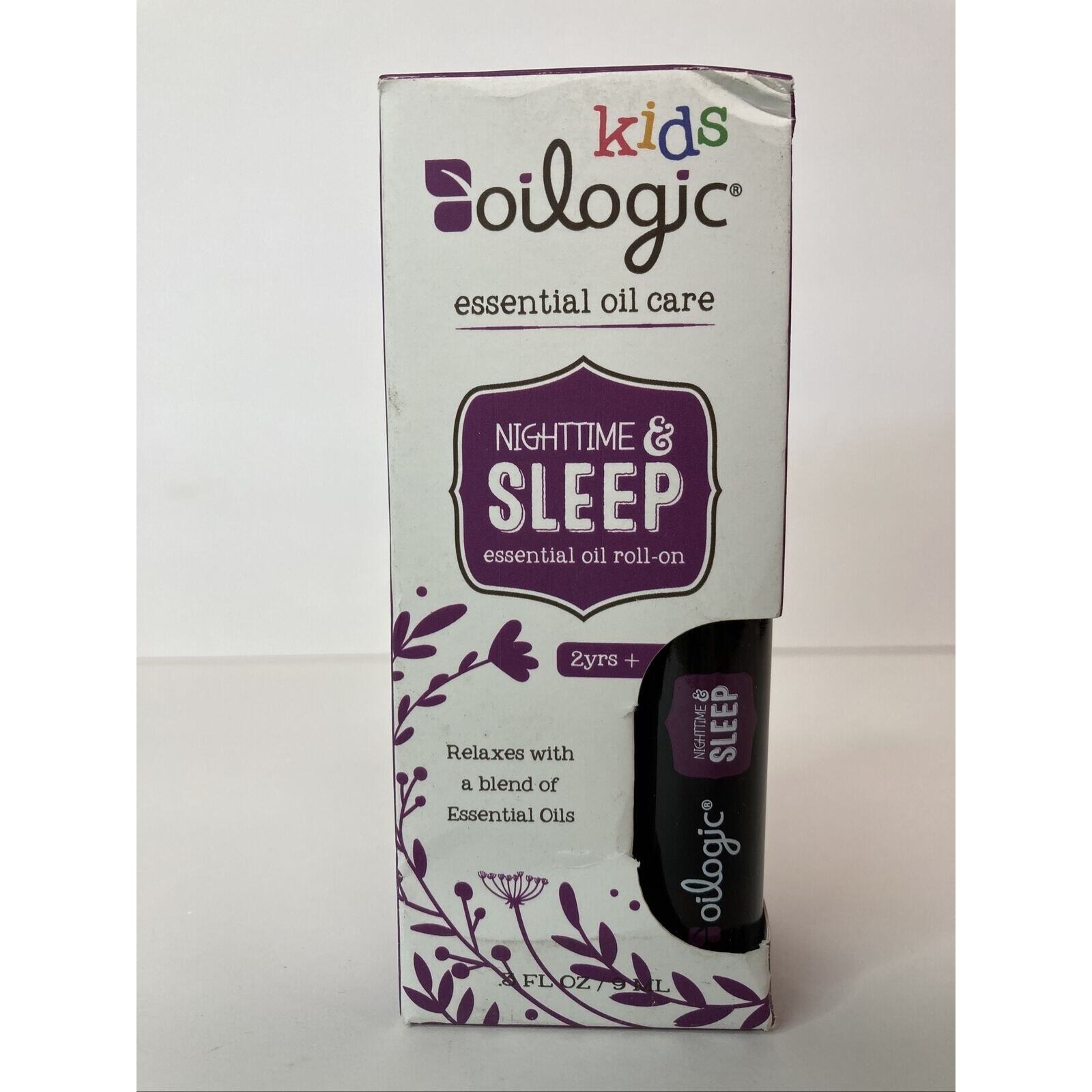Oilogic Kids Essential Oil Roll On Nighttime Lavender Chamomile Aromatherapy