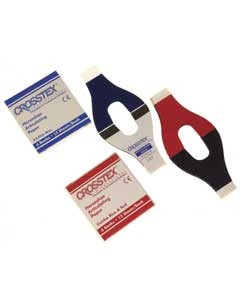 Crosstex Horseshoe .0028' (71 microns) Red/Blue Articulating Paper, 6 books