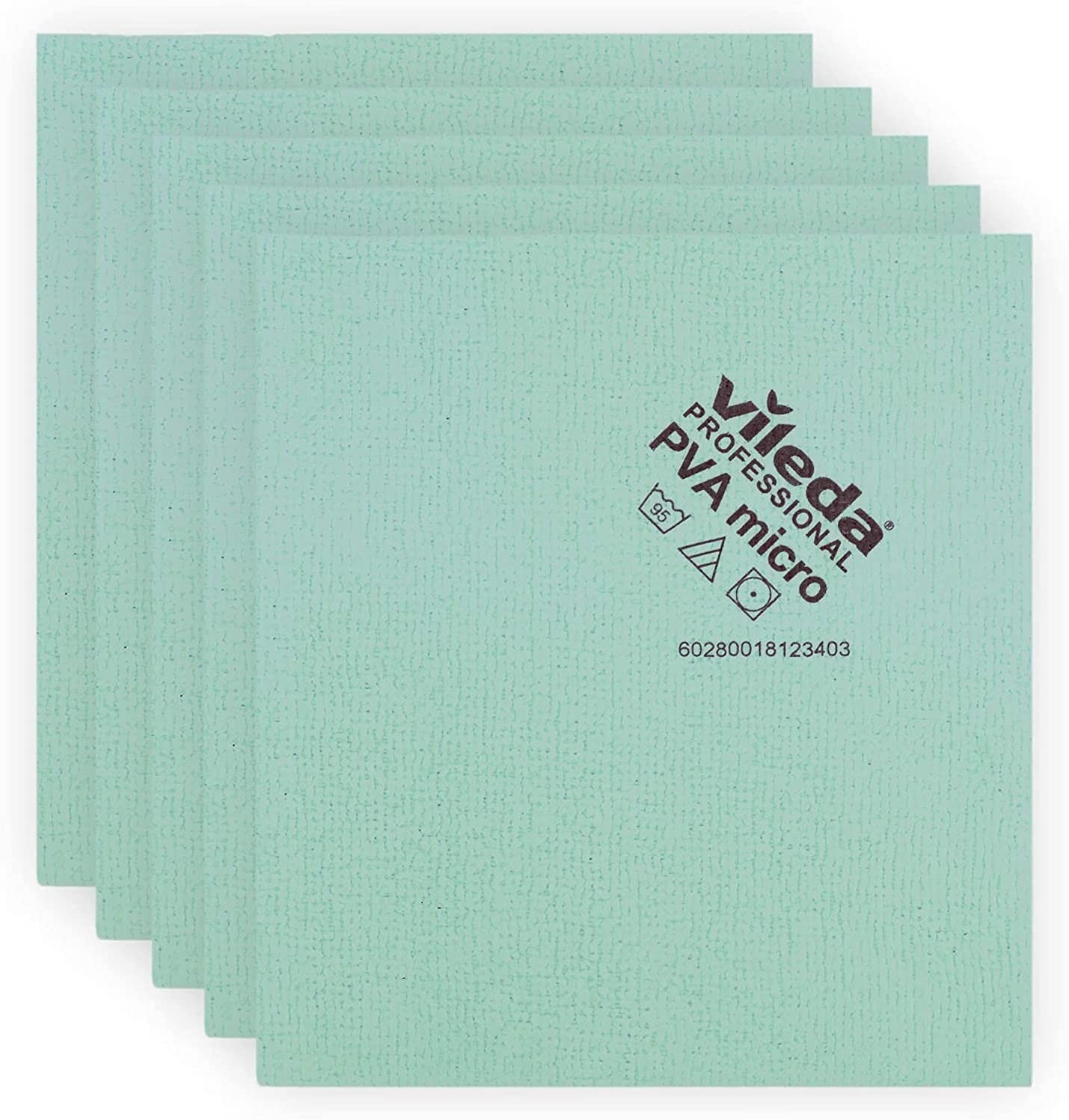 Vileda Professional | PVA Microfiber | Most Advanced Cleaning Cloth | 5 Pk