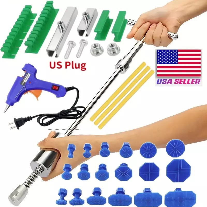 Car Body Slide Hammer Paintless Dent Repair Tool Puller Lifter Hail Remover Tool