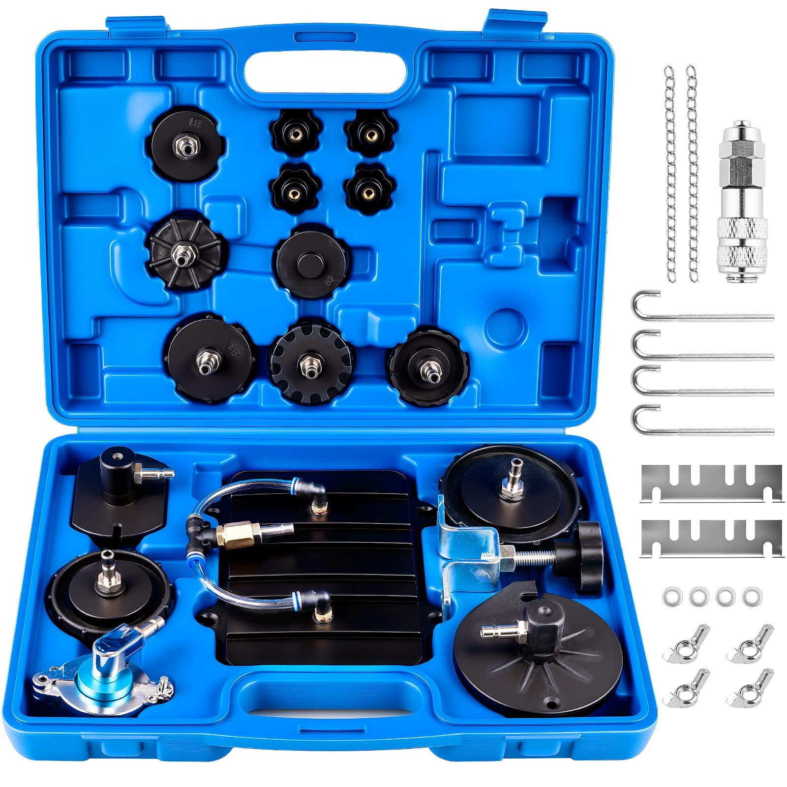 12 Piece Professional Brake Master Cylinder Bleeder Kit – Universal Brake Ble...