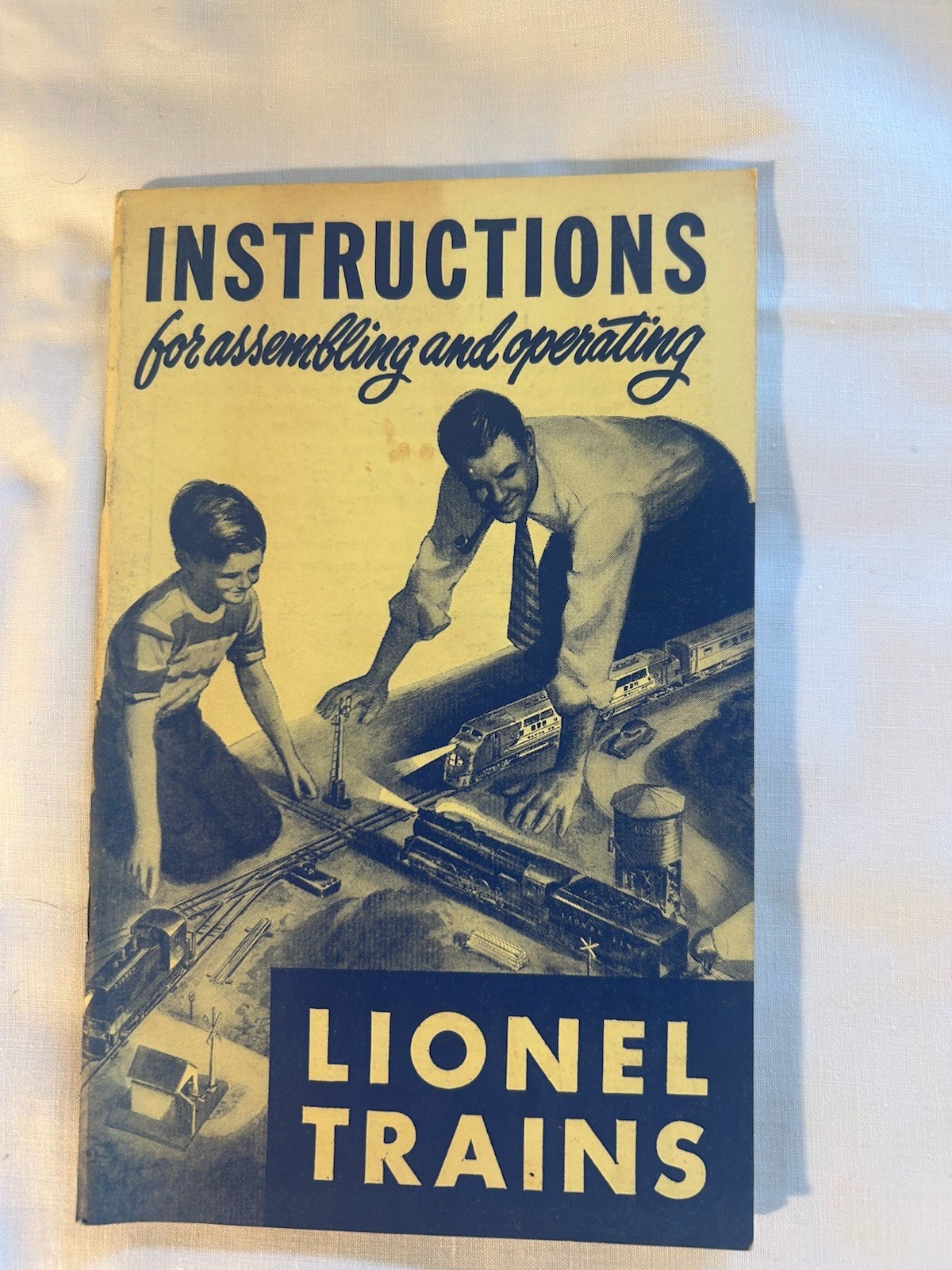 1950 Instructions for Assembling and Operating Lionel Trains Pamphlet