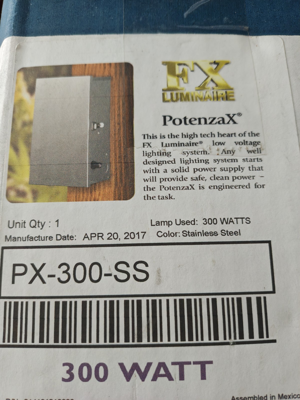 FX Luminaire Potenza x Transformer PX300 Landscape Lighting Power Supply 1838