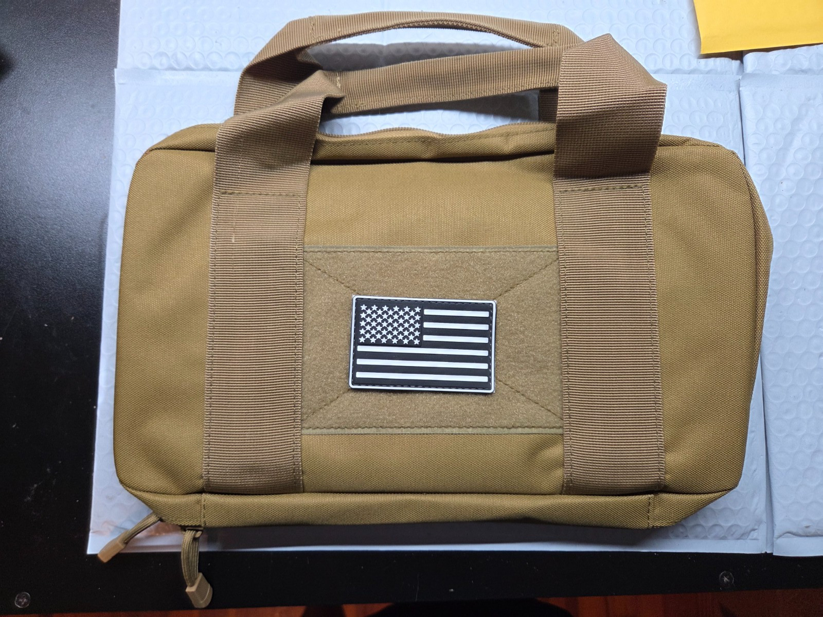 Soft Sided Pistol Case - 13" x 9" - Storage for 6 Clips - Khaki – NEW