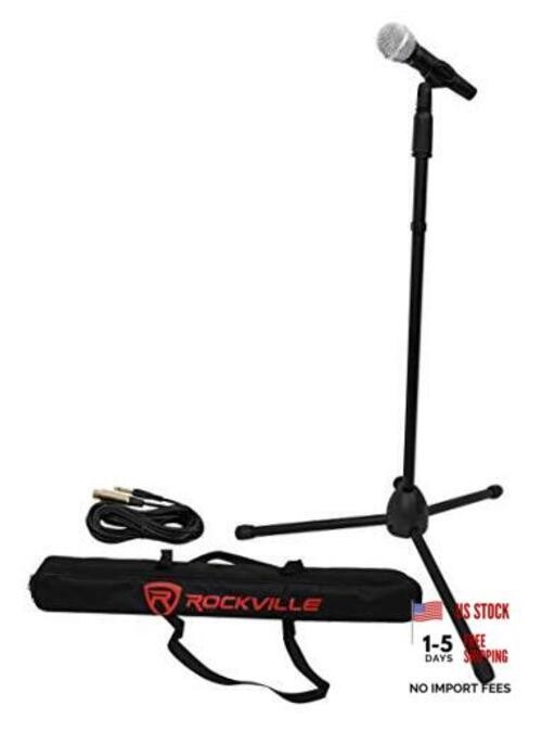 Wired Pro MIc Kit 1 - High-End Metal Microphone+Mic Black Stand+Carry Bag+Cable