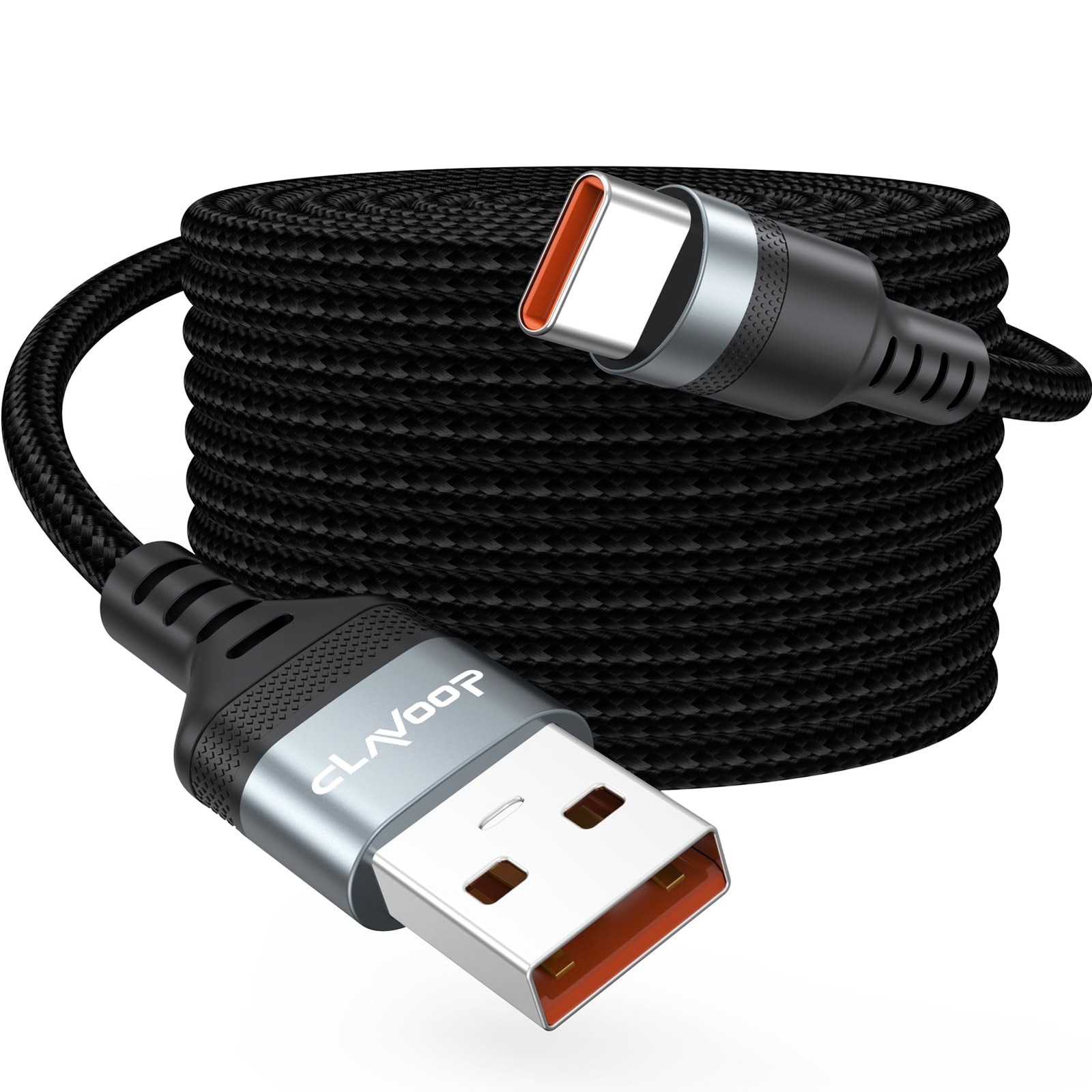 20 FT USB C Cable Long, 18W Fast Charging USB A 2.0 to USB-C Charge Cord 20 F...