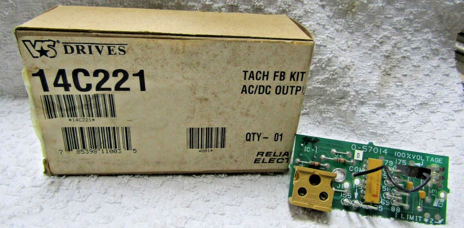 👍NEW RELIANCE ELECTRIC VS DRIVES TACHOMETER FB KIT AC/DC OUTPUT 14C221