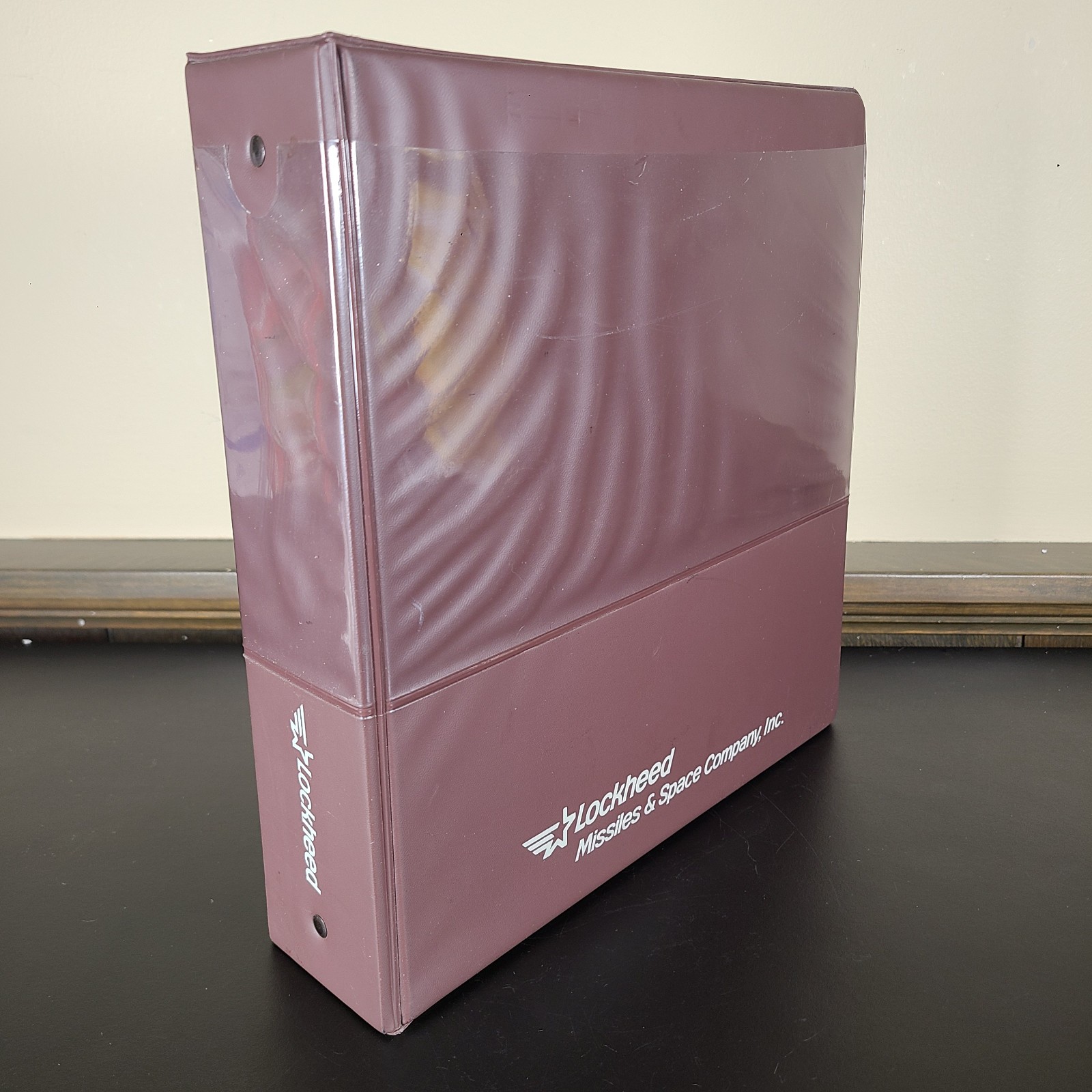 VTG 70s/80s Lockheed Missiles & Space Company 3" Binder w/ Aerospace Logo