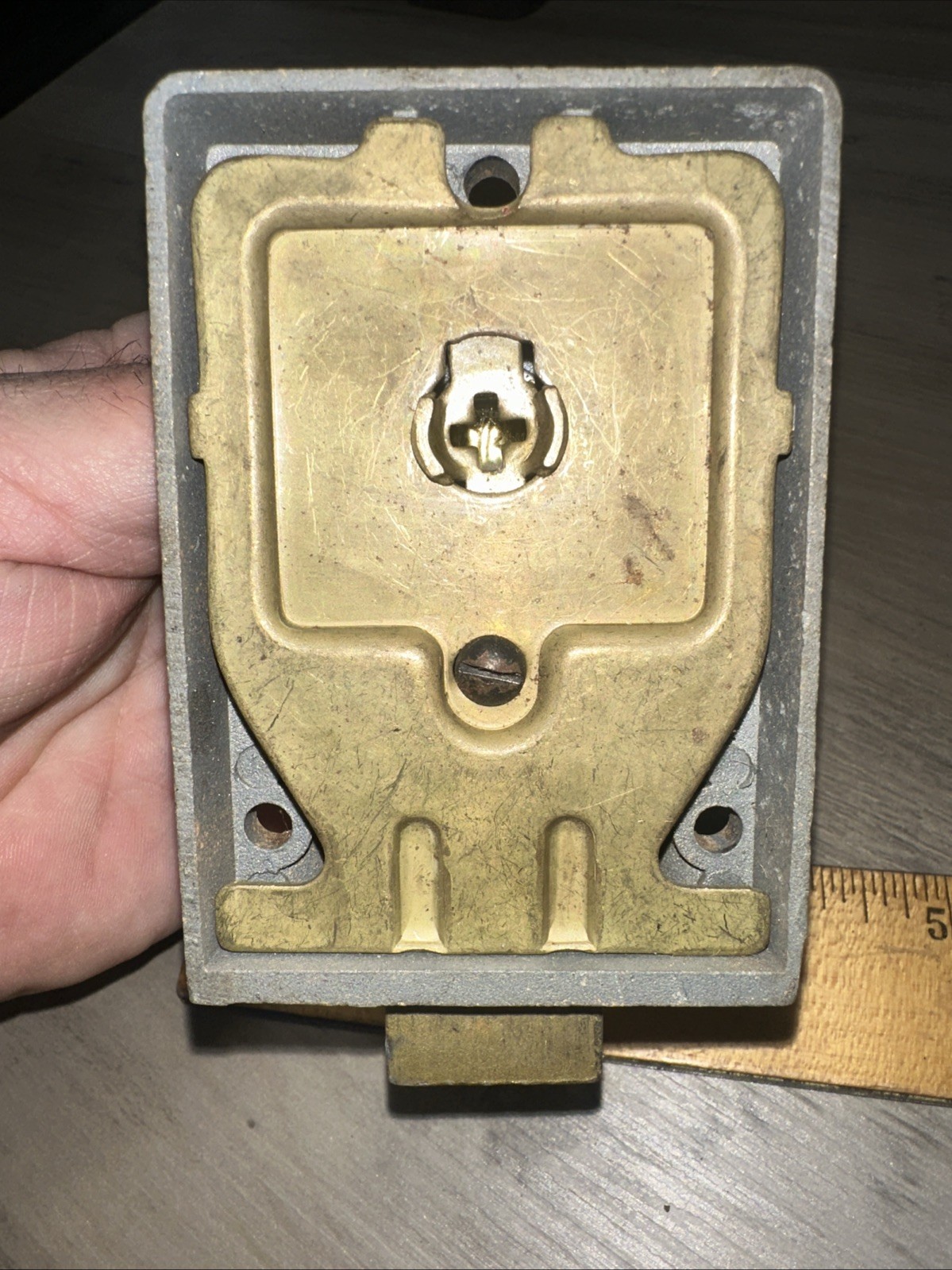 Antique Elgin Deadbolt Latch Surface Mount Working
