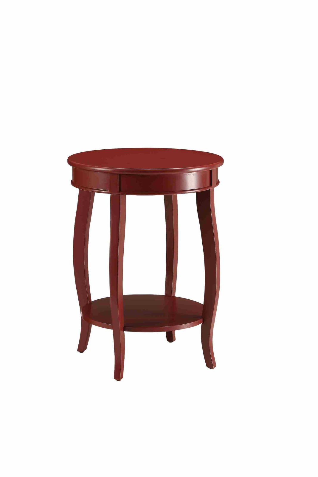 Alberta red completed accent chart, round-legged table