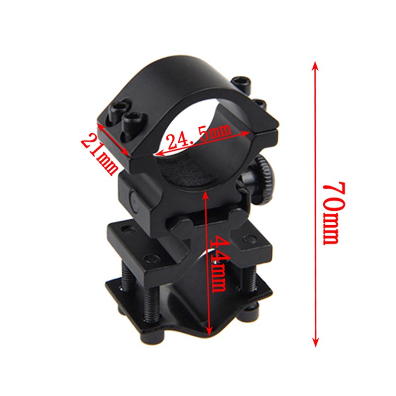 Hunting Mounted Red Light LED Flashlight Torch with 2in1 Scope Mount 20mm Rail
