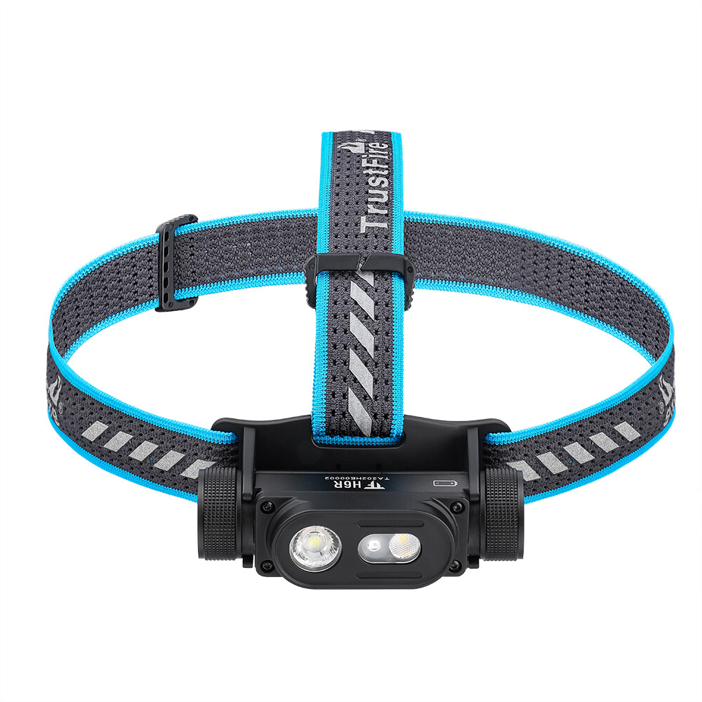 TrustFire 1350LM Rechargeable Headlamp Waterproof Headlight W/Red /Floodlight US