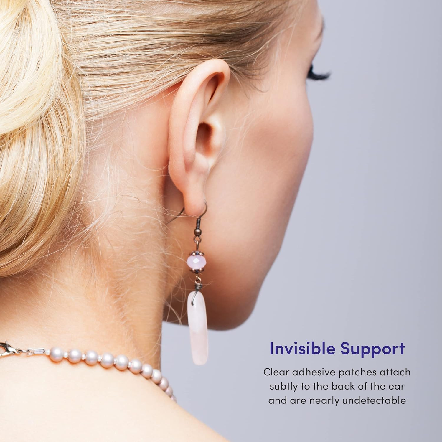 Lobe Miracle- Clear Earring Support Patches - Earring Backs for Droopy Ears - Ea