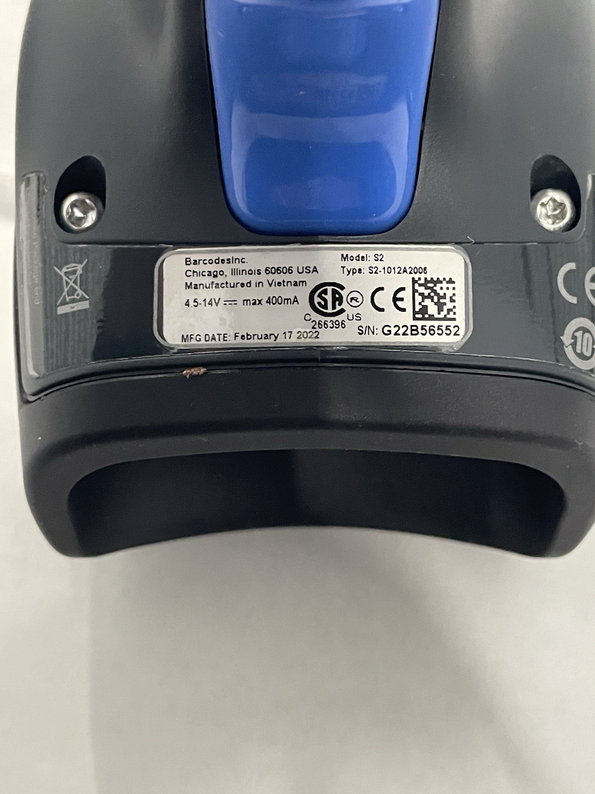 Air Track Barcode Scanner VGA, Model 82, 2022