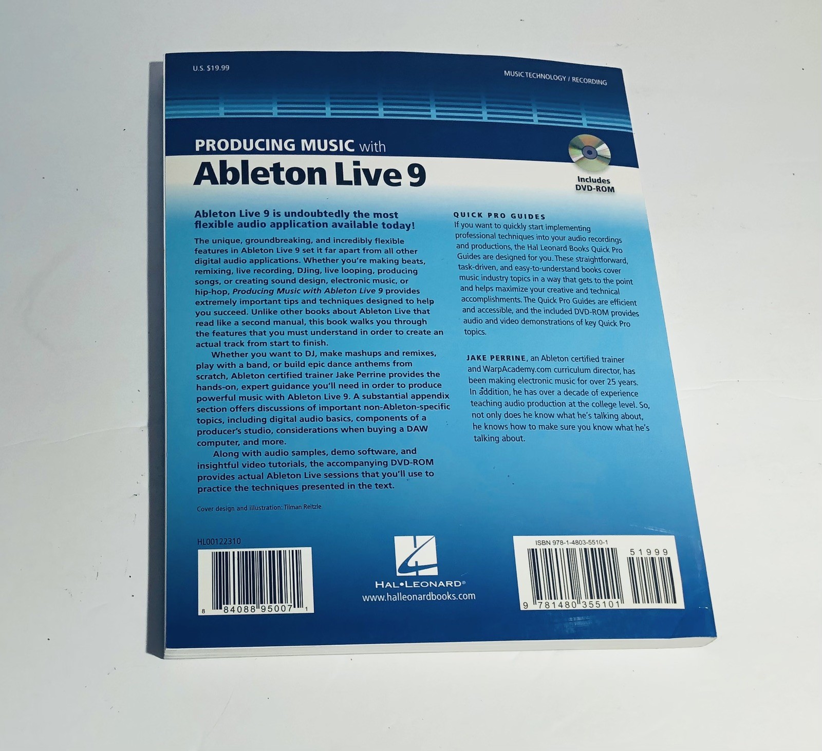 Hal Leonard Sound Design Mixing Mastering Ableton Live 9 Quick Pro Guides
