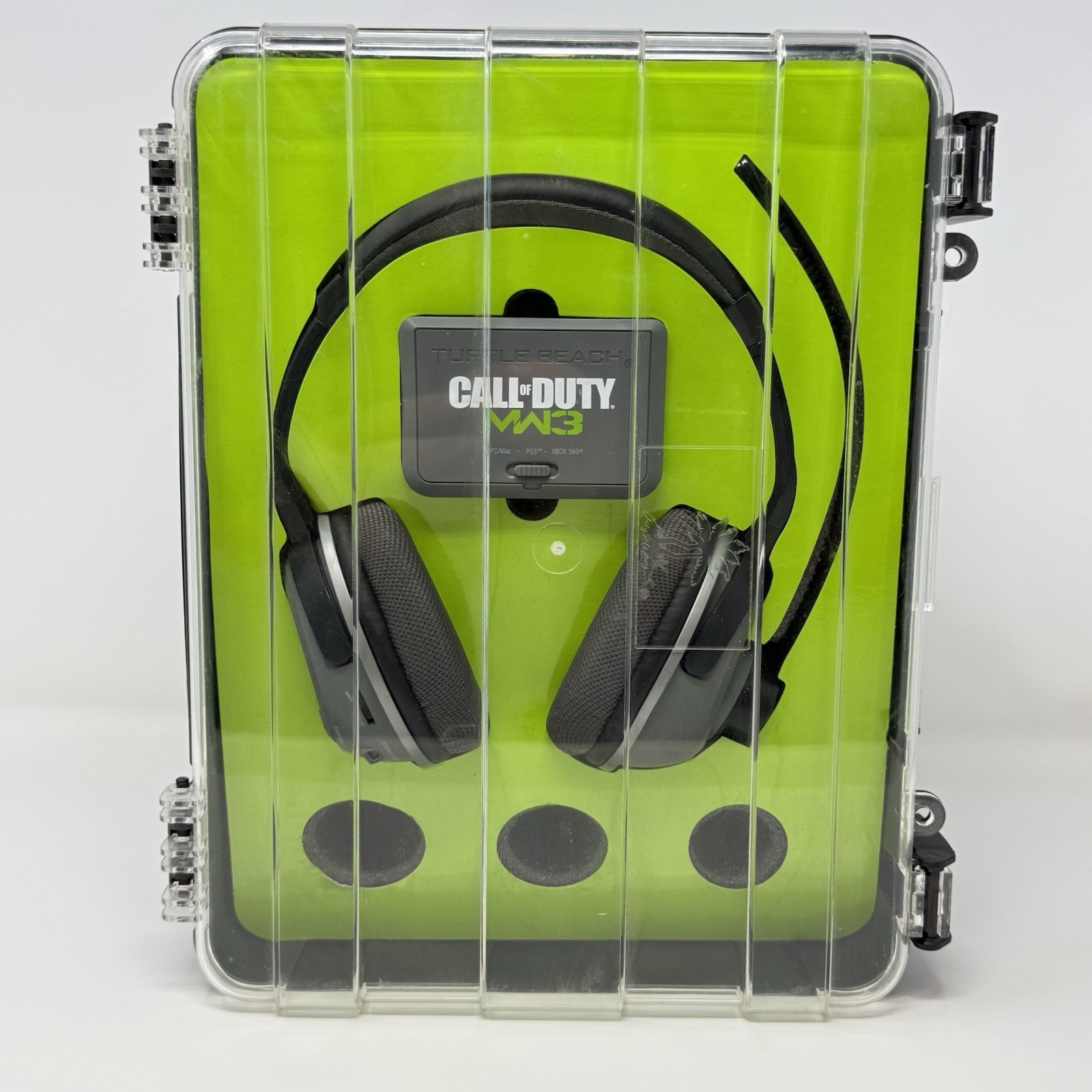 Turtle Beach Ear Force Bravo Call of Duty MW3 Headset Case Open Box Tested