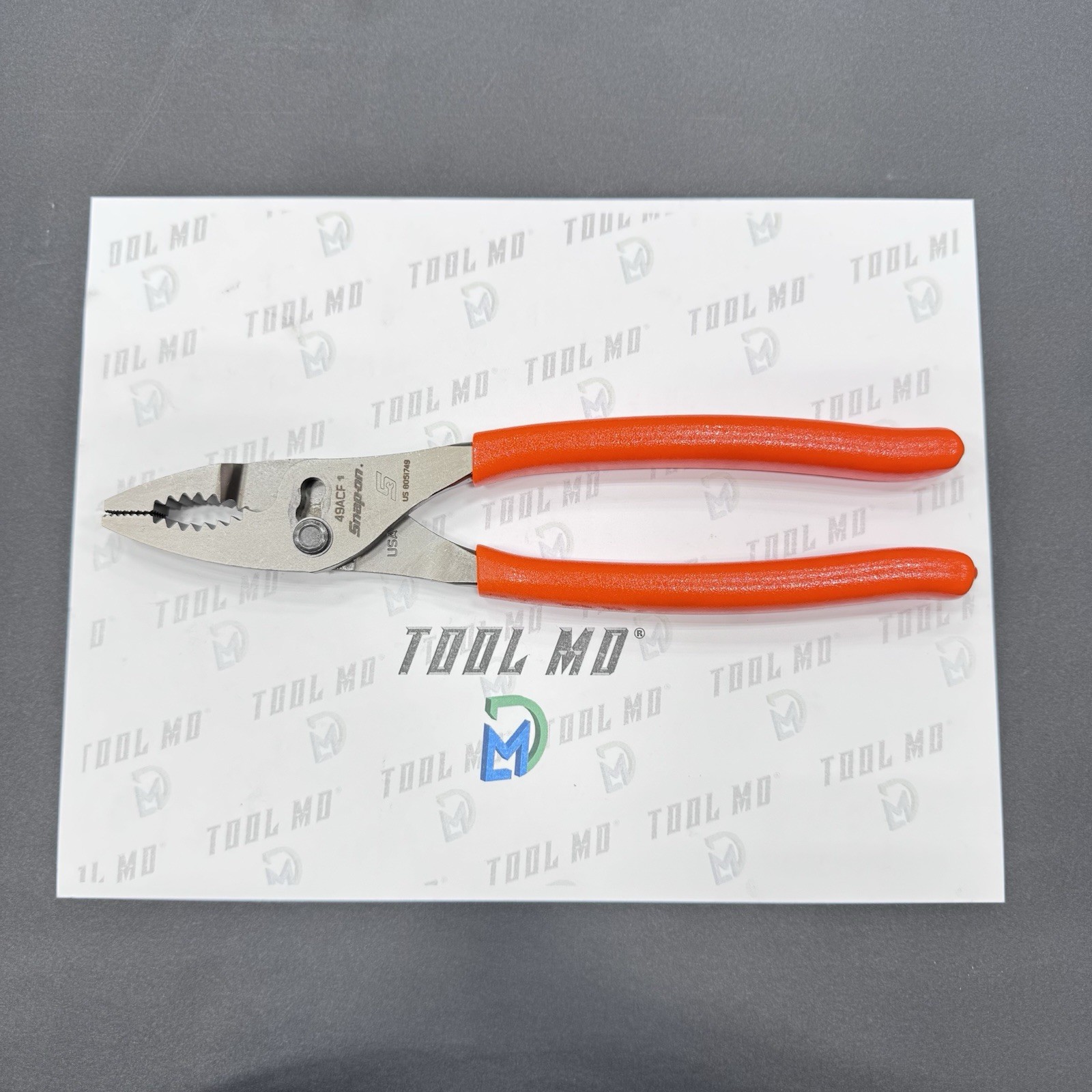Snap-on Tools USA NEW ORANGE Soft Grip 9" Combo Slip Joint Pliers 49ACFO