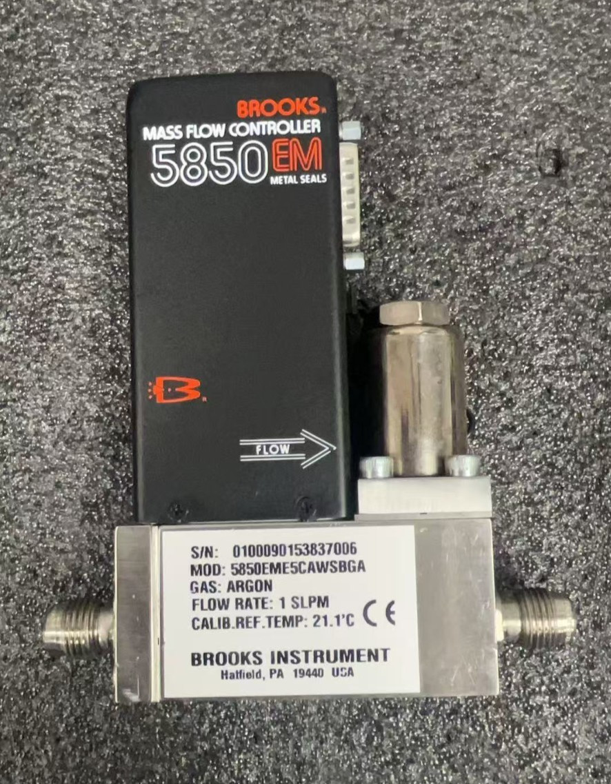 Brooks 5850EM Mass Flow Controller, Argon 1000 SCCM Flow